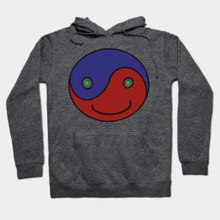 Yin and Yang face Hoodie